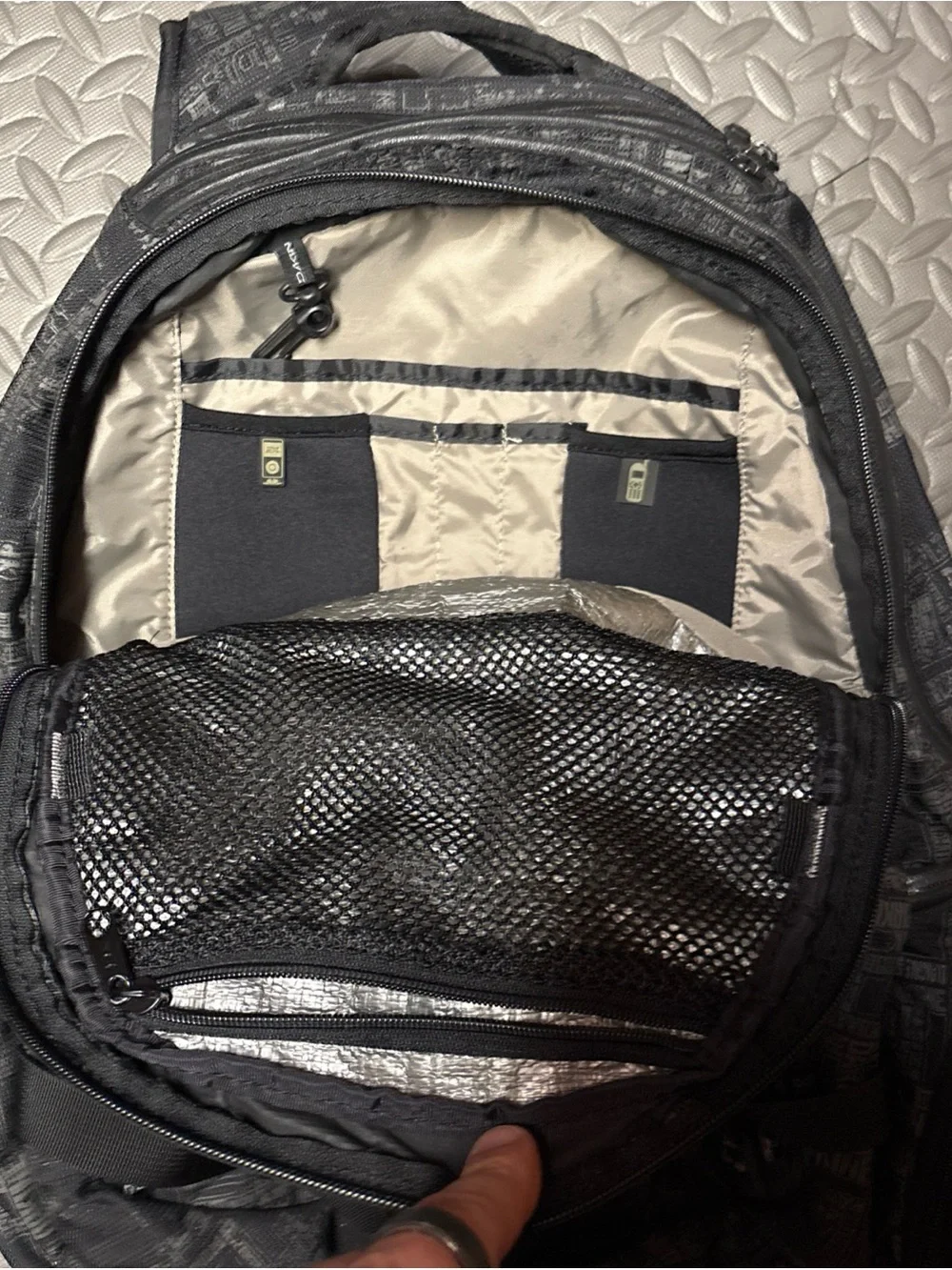 Dakine Patrol 36L Surf Skate cooler wax Black Graphic Print Backpack